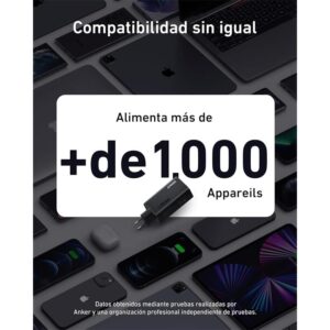 Cargador Anker 737 Prime 120w Fast Charge 2xusb-c + 1xusb-a Black - Imagen 5