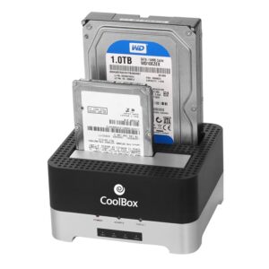 Dock Hdd Coolbox Duplicador 3.5/2.5 Sata Usb 3.0 Black 2 Bahías - Imagen 2