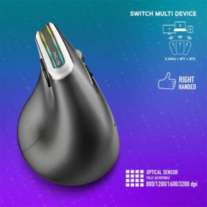 Raton Ngs Evo Karma Led Ergonomic Wireless - Imagen 5