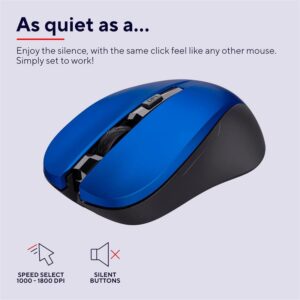 Raton Trust Mydo Silent Click Wireless Blue - Imagen 2