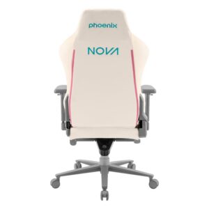 Silla Gaming Phoenix Nova Cuero Cream Edition White pink - Imagen 3