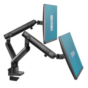 Soporte De Mesa Tv Monitor Phoenix 17-32 2 Brazos Usb Resorte Gas Black - Imagen 3