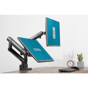 Soporte De Mesa Tv Monitor Phoenix 17-32 2 Brazos Usb Resorte Gas Black - Imagen 8