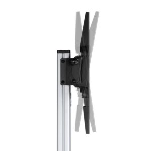 Soporte Tv Monitor Aisens Suelo Con Ruedas 37-86 50Kg Black Silver - Imagen 3