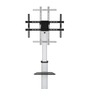 Soporte Tv Monitor Aisens Suelo Con Ruedas 37-86 50Kg Black Silver - Imagen 4