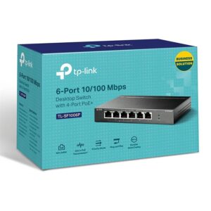 Switch Tp-Link Ethernet 6 Puertos ( 4 Poe ) Tl-Sf1006P - Imagen 3