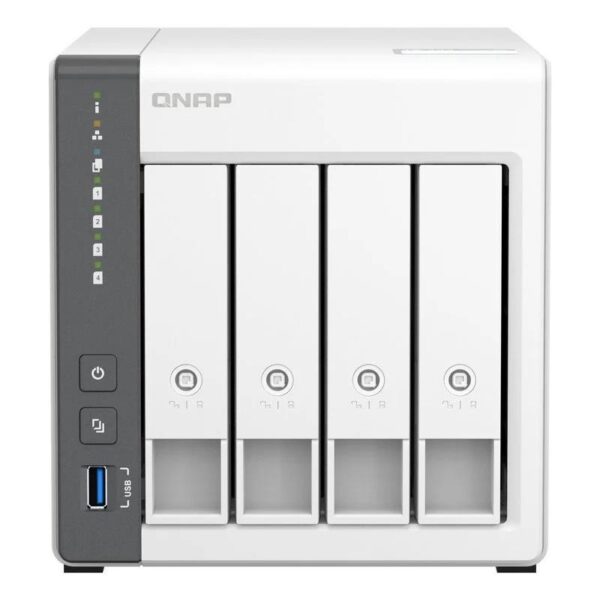 Unidad Nas Qnap Ts-433-4G Rj45 4 Bahias White